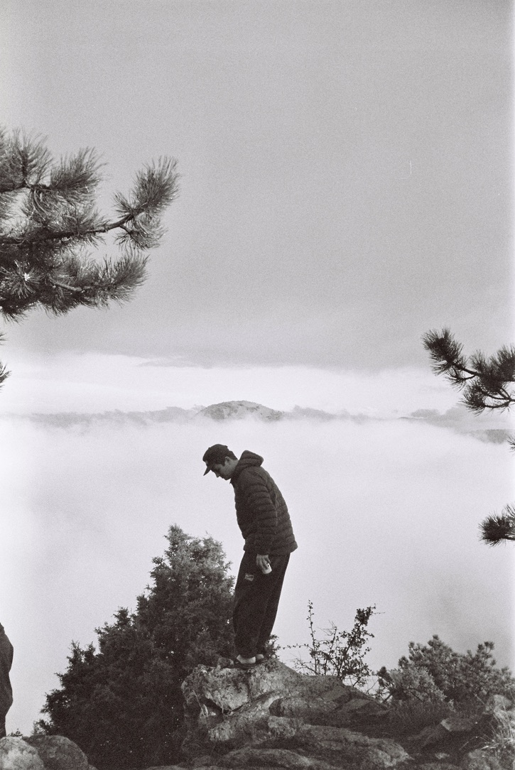 Evan at a mountain lookout